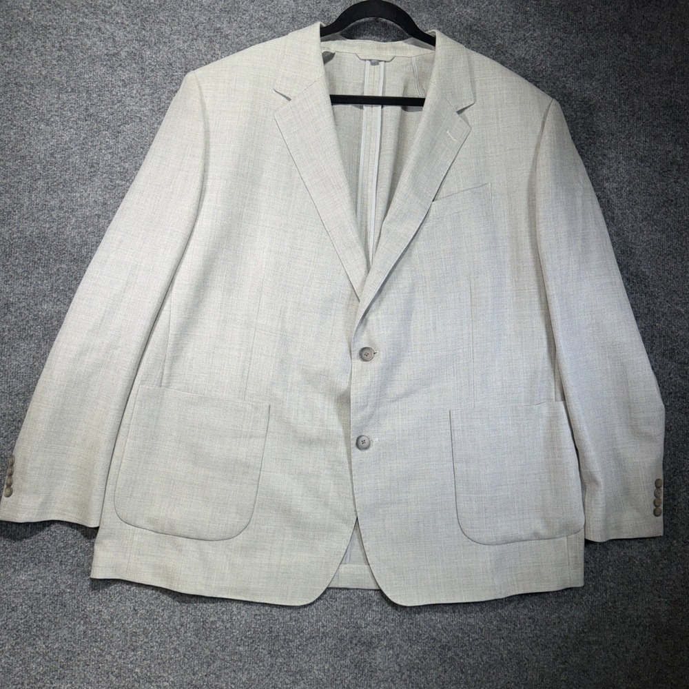 Bonobos Vitale Barberis Canonico Blazer Mens 54R Gray Wool Unstructured Standard
